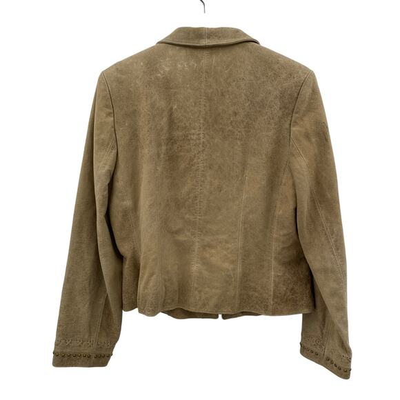 Double D Ranch M Leather Suede weaved jacket - Picture 5 of 6